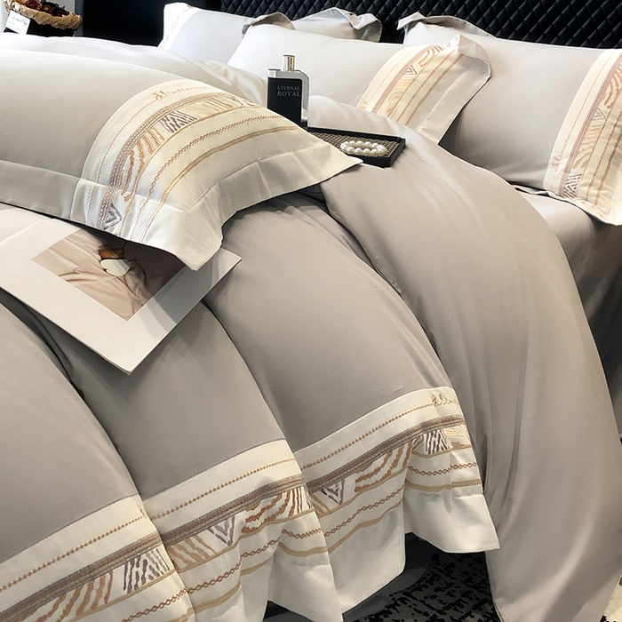 91家纺网 家纺一手货源 找家纺 （总）丞音家纺 2025新款瑞恩超柔A类100支超细旦长绒棉磨毛刺绣四件套秋冬加厚纯棉全棉绣花床上用品