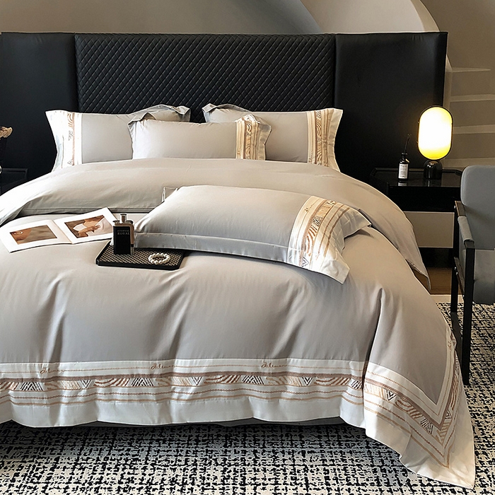 91家纺网 家纺一手货源 找家纺 （总）丞音家纺 2025新款瑞恩超柔A类100支超细旦长绒棉磨毛刺绣四件套秋冬加厚纯棉全棉绣花床上用品