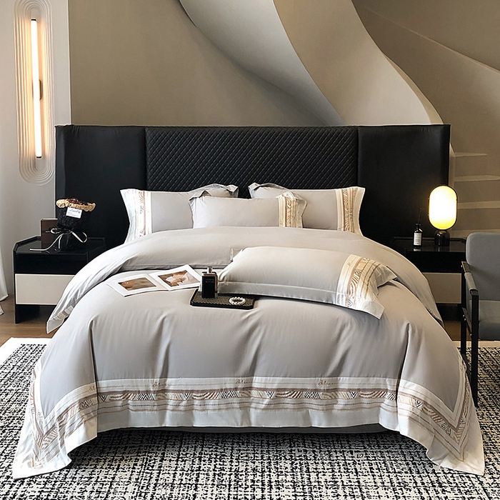 91家纺网 家纺一手货源 找家纺 （总）丞音家纺 2025新款瑞恩超柔A类100支超细旦长绒棉磨毛刺绣四件套秋冬加厚纯棉全棉绣花床上用品