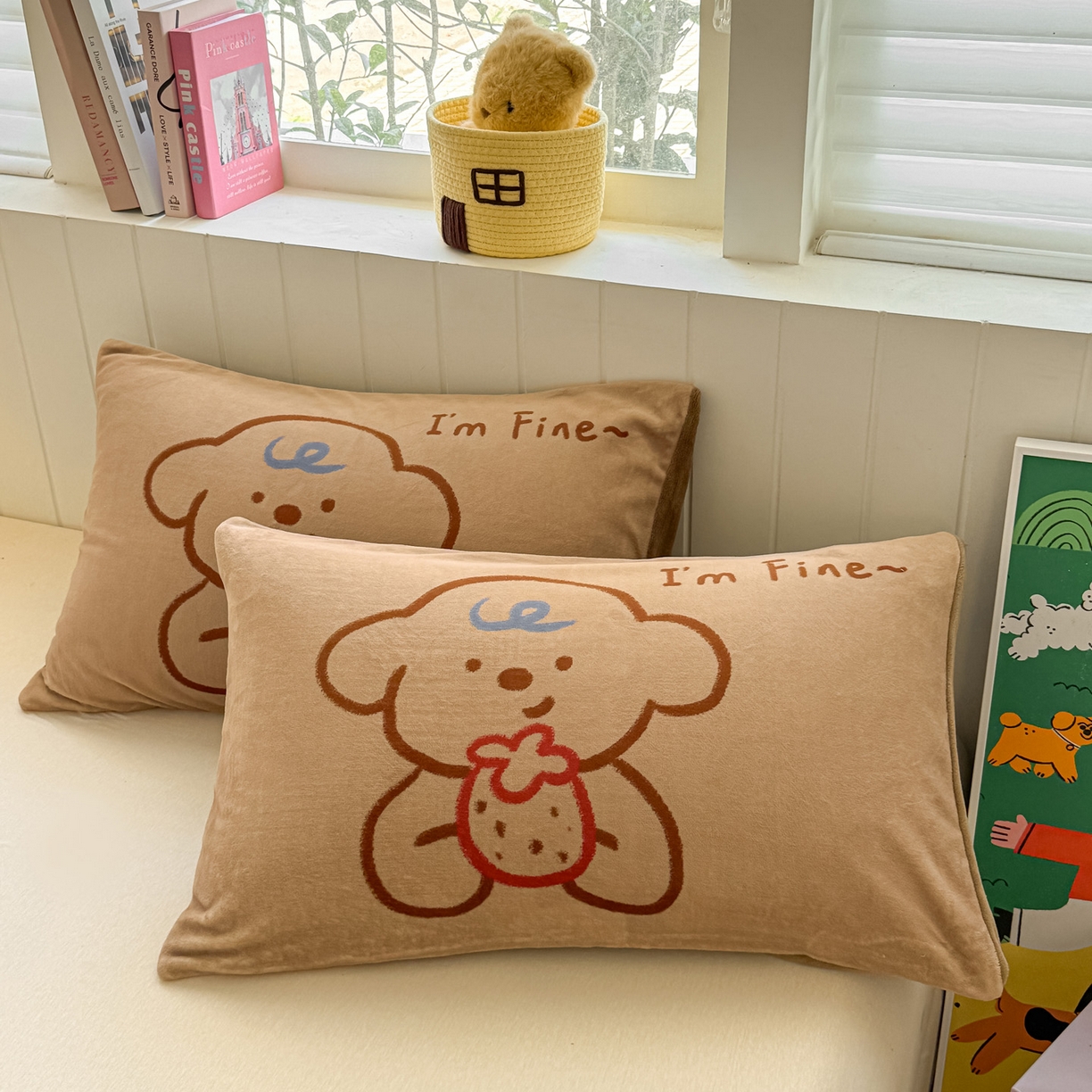 91家纺网 家纺一手货源 找家纺 （总）佳汐蓝家纺 2025新款牛奶绒卡通大版枕套