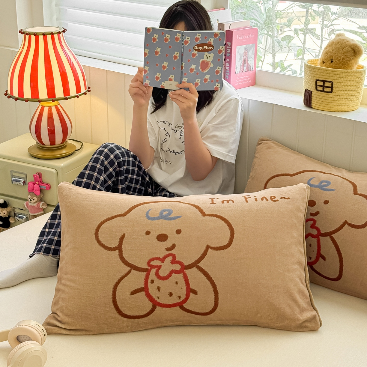 91家纺网 家纺一手货源 找家纺 （总）佳汐蓝家纺 2025新款牛奶绒卡通大版枕套