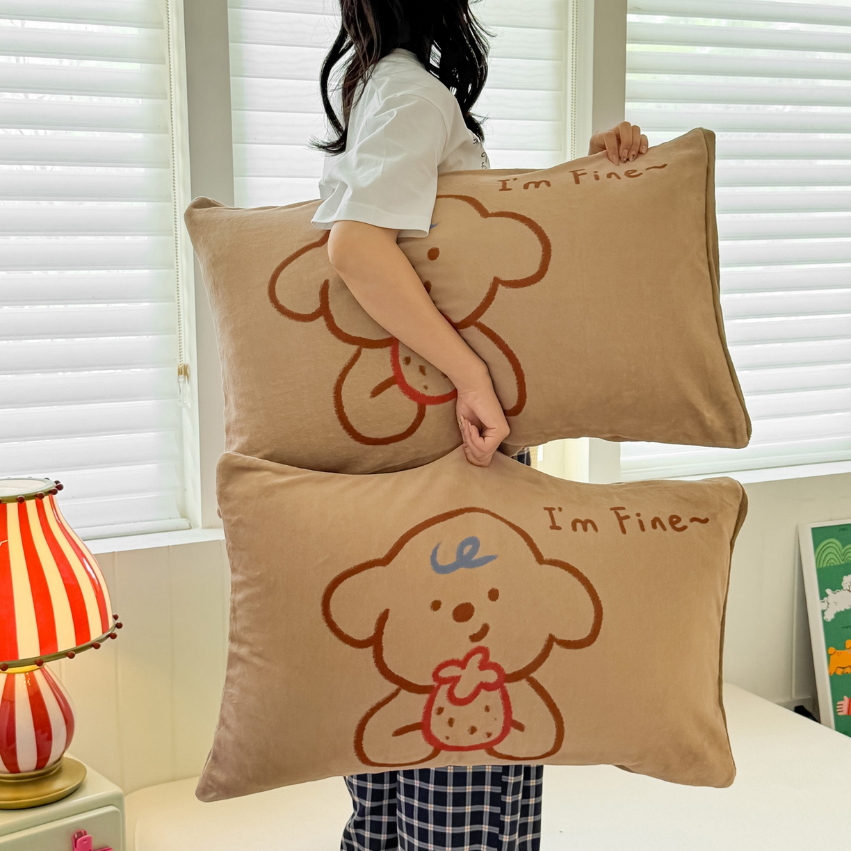 91家纺网 家纺一手货源 找家纺 （总）佳汐蓝家纺 2025新款牛奶绒卡通大版枕套