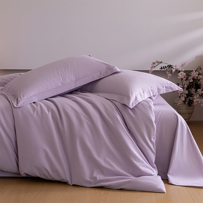 91家纺网 家纺一手货源 找家纺 618家纺 2025新款全棉100支磨毛单品四件套系列-四件套 薰衣草