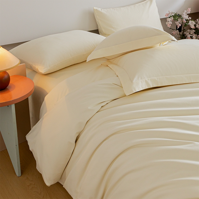 91家纺网 家纺一手货源 找家纺 618家纺 2025新款全棉100支磨毛单品四件套系列-四件套 元气白桃