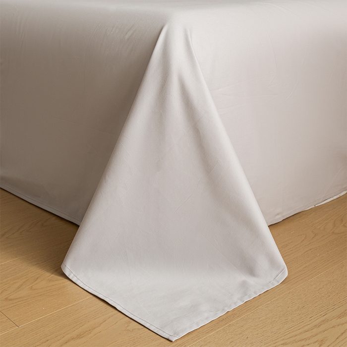 91家纺网 家纺一手货源 找家纺 618家纺 2025新款全棉100支磨毛单品四件套系列-四件套 月光灰