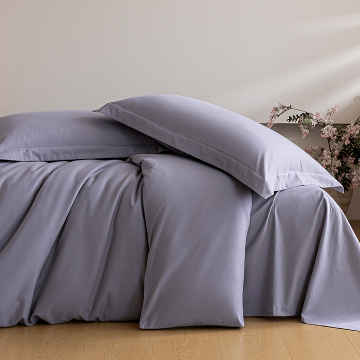 91家纺网 家纺一手货源 找家纺 618家纺 2025新款全棉100支磨毛单品四件套系列-四件套 紫灰