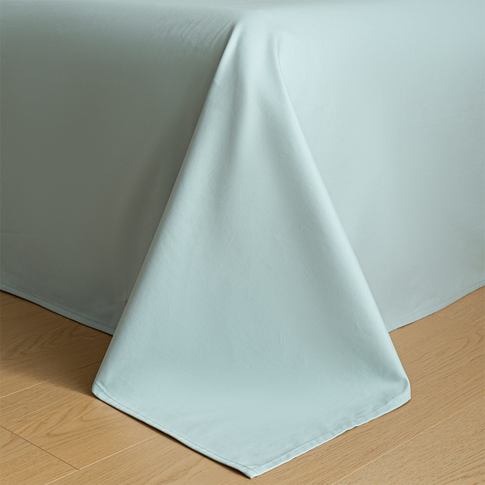 91家纺网 家纺一手货源 找家纺 618家纺 2025新款全棉100支磨毛单品四件套系列-四件套 奶油绿