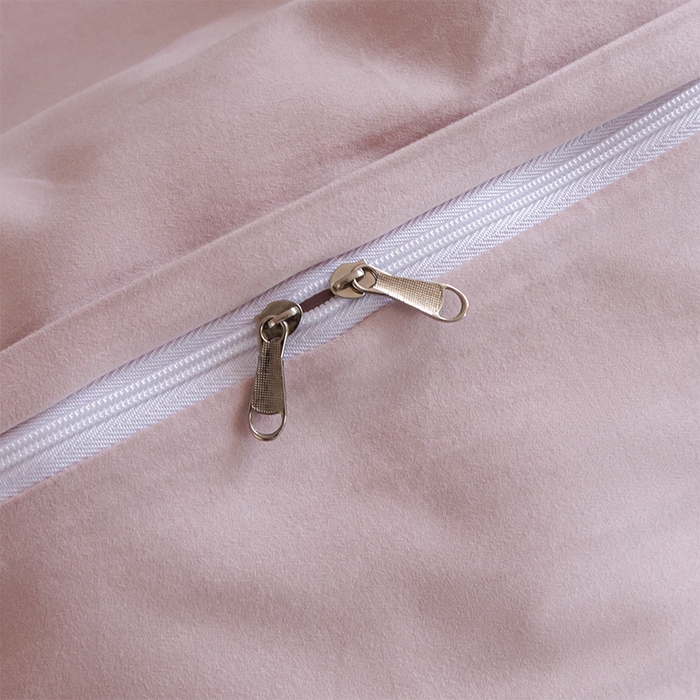 91家纺网 家纺一手货源 找家纺 618家纺 2025新款全棉100支磨毛单品四件套系列-四件套 梦幻粉