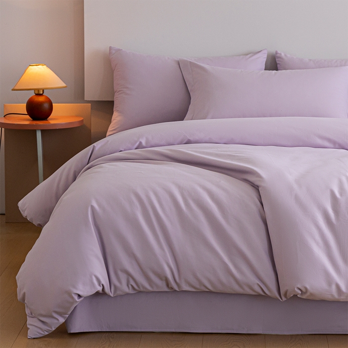 91家纺网 家纺一手货源 找家纺 618家纺 2025新款全棉100支磨毛单品四件套系列-单被套 薰衣草