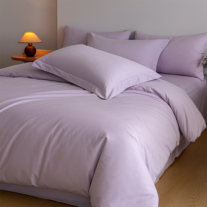 91家纺网 家纺一手货源 找家纺 618家纺 2025新款全棉100支磨毛单品四件套系列-单被套 薰衣草