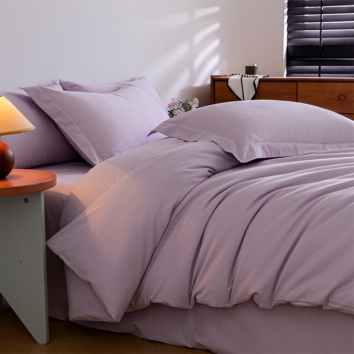 91家纺网 家纺一手货源 找家纺 618家纺 2025新款全棉100支磨毛单品四件套系列-单被套 薰衣草