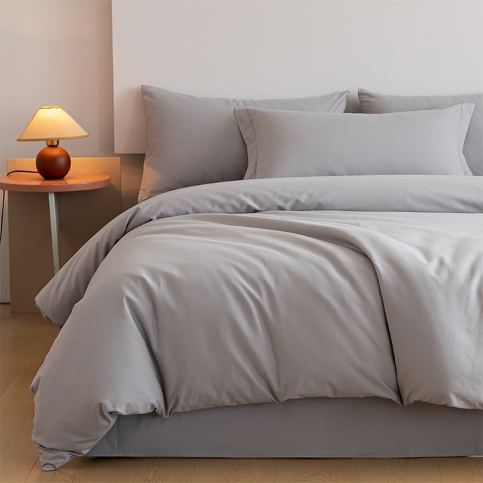 91家纺网 家纺一手货源 找家纺 618家纺 2025新款全棉100支磨毛单品四件套系列-单被套 火山灰