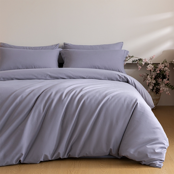 91家纺网 家纺一手货源 找家纺 618家纺 2025新款全棉100支磨毛单品四件套系列-单被套 紫灰