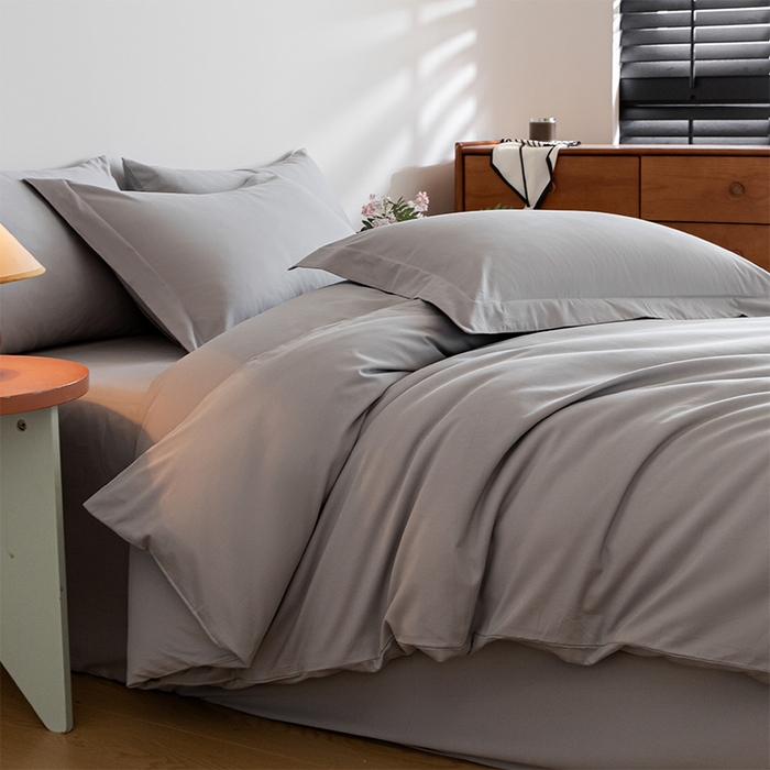 91家纺网 家纺一手货源 找家纺 618家纺 2025新款全棉100支磨毛单品四件套系列-单被套 火山灰