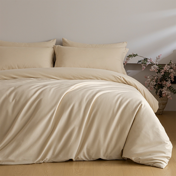 91家纺网 家纺一手货源 找家纺 618家纺 2025新款全棉100支磨毛单品四件套系列-单被套 雪咖