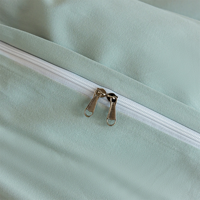 91家纺网 家纺一手货源 找家纺 618家纺 2025新款全棉100支磨毛单品四件套系列-单被套 奶油绿