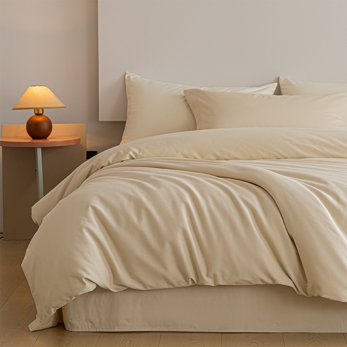 91家纺网 家纺一手货源 找家纺 618家纺 2025新款全棉100支磨毛单品四件套系列-单被套 雪咖