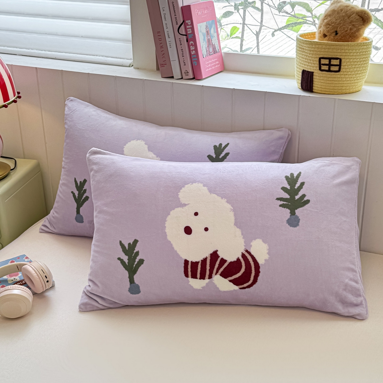 91家纺网 家纺一手货源 找家纺 （总）佳汐蓝家纺 2025新款牛奶绒卡通大版枕套