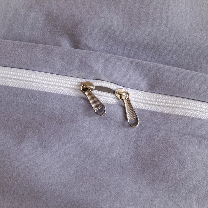 91家纺网 家纺一手货源 找家纺 618家纺 2025新款全棉100支磨毛单品四件套系列-单被套 紫灰