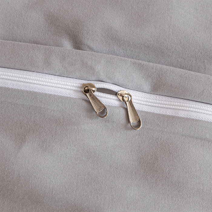 91家纺网 家纺一手货源 找家纺 618家纺 2025新款全棉100支磨毛单品四件套系列-单被套 火山灰