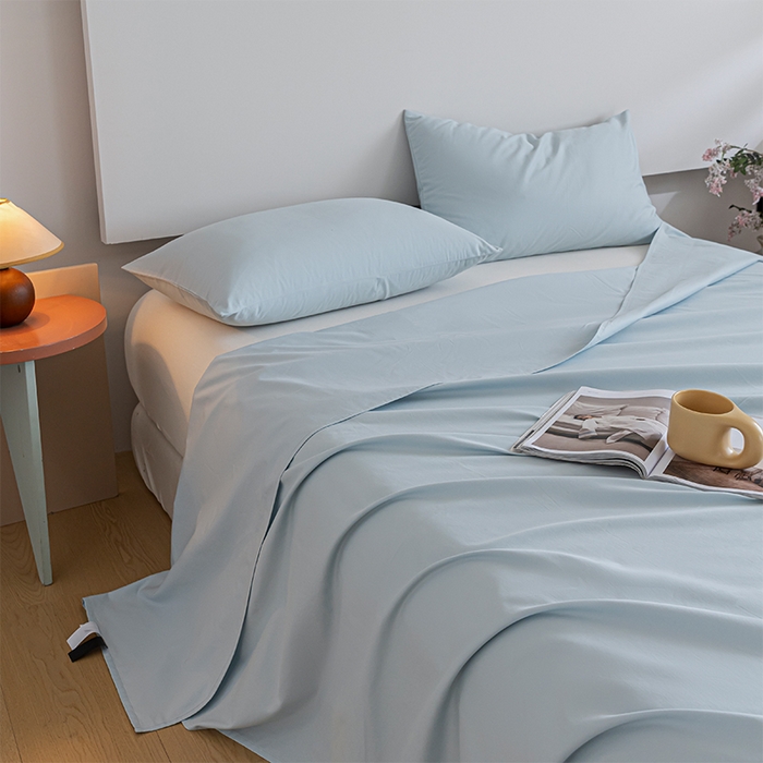 91家纺网 家纺一手货源 找家纺 （总）618家纺 2025新款全棉100支磨毛单品四件套系列-单床单