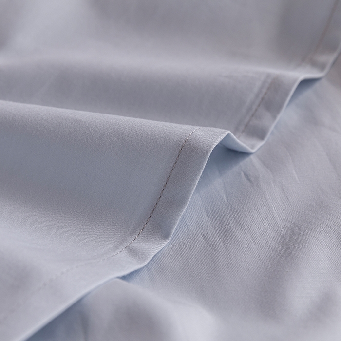 91家纺网 家纺一手货源 找家纺 618家纺 2025新款全棉100支磨毛单品四件套系列-单床单 灰蓝