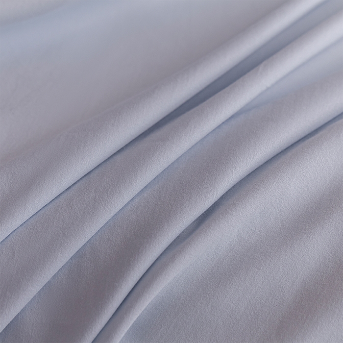 91家纺网 家纺一手货源 找家纺 618家纺 2025新款全棉100支磨毛单品四件套系列-单床单 灰蓝