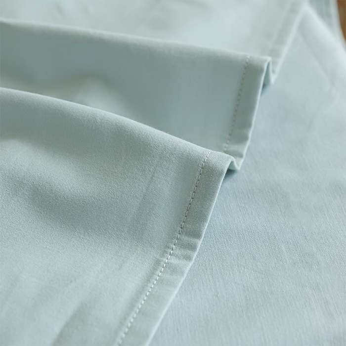 91家纺网 家纺一手货源 找家纺 618家纺 2025新款全棉100支磨毛单品四件套系列-单床单 奶油绿