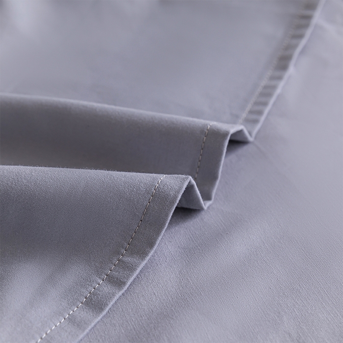 91家纺网 家纺一手货源 找家纺 618家纺 2025新款全棉100支磨毛单品四件套系列-单床单 紫灰