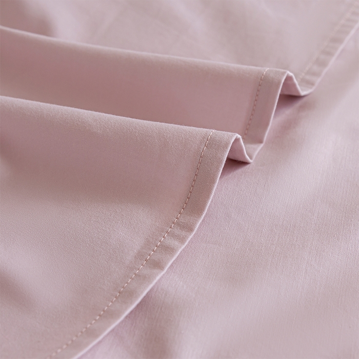 91家纺网 家纺一手货源 找家纺 618家纺 2025新款全棉100支磨毛单品四件套系列-单床单 梦幻粉