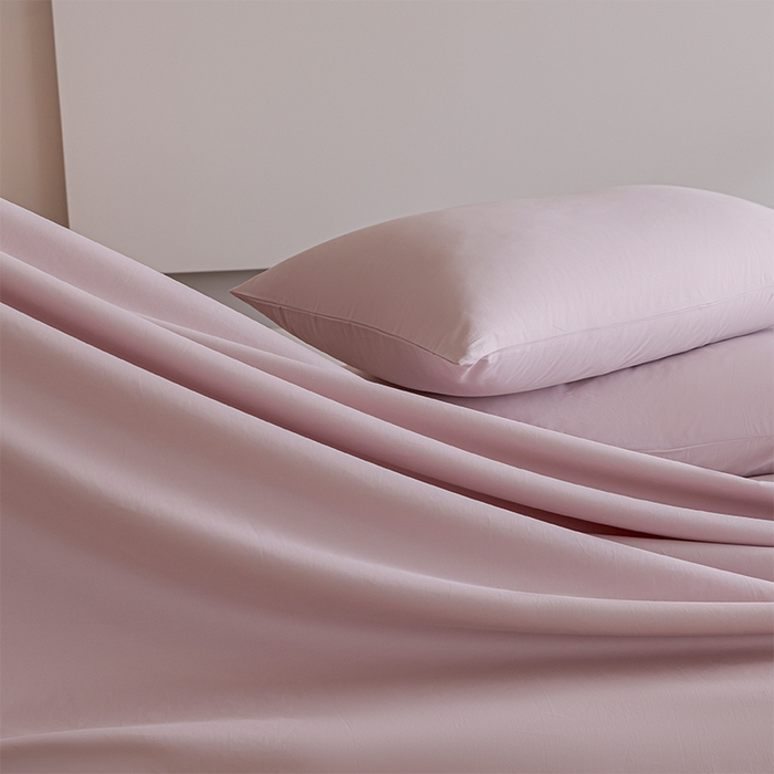 91家纺网 家纺一手货源 找家纺 618家纺 2025新款全棉100支磨毛单品四件套系列-单床单 梦幻粉