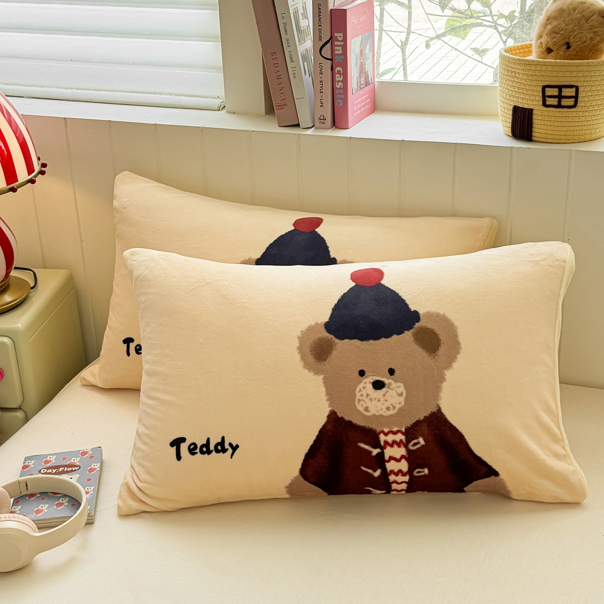 91家纺网 家纺一手货源 找家纺 （总）佳汐蓝家纺 2025新款牛奶绒卡通大版枕套