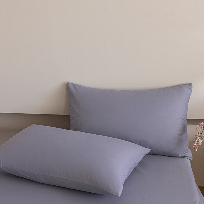 91家纺网 家纺一手货源 找家纺 618家纺 2025新款全棉100支磨毛单品四件套系列-单床笠 紫灰