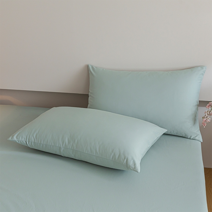 91家纺网 家纺一手货源 找家纺 618家纺 2025新款全棉100支磨毛单品四件套系列-单床笠 奶油绿