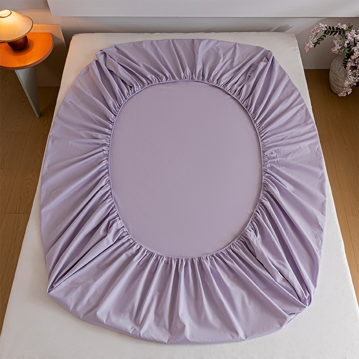 91家纺网 家纺一手货源 找家纺 618家纺 2025新款全棉100支磨毛单品四件套系列-单床笠 薰衣草