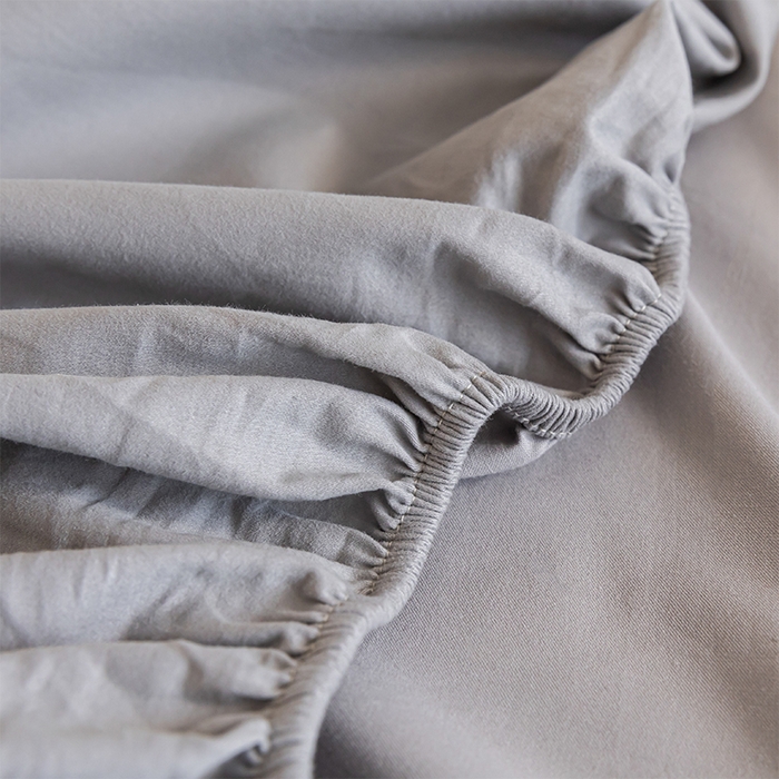 91家纺网 家纺一手货源 找家纺 618家纺 2025新款全棉100支磨毛单品四件套系列-单床笠 火山灰