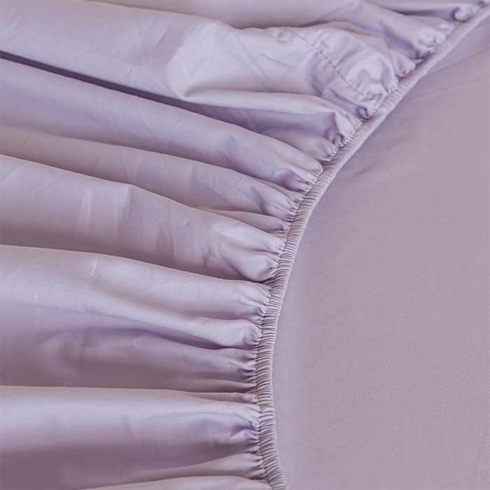 91家纺网 家纺一手货源 找家纺 618家纺 2025新款全棉100支磨毛单品四件套系列-单床笠 薰衣草