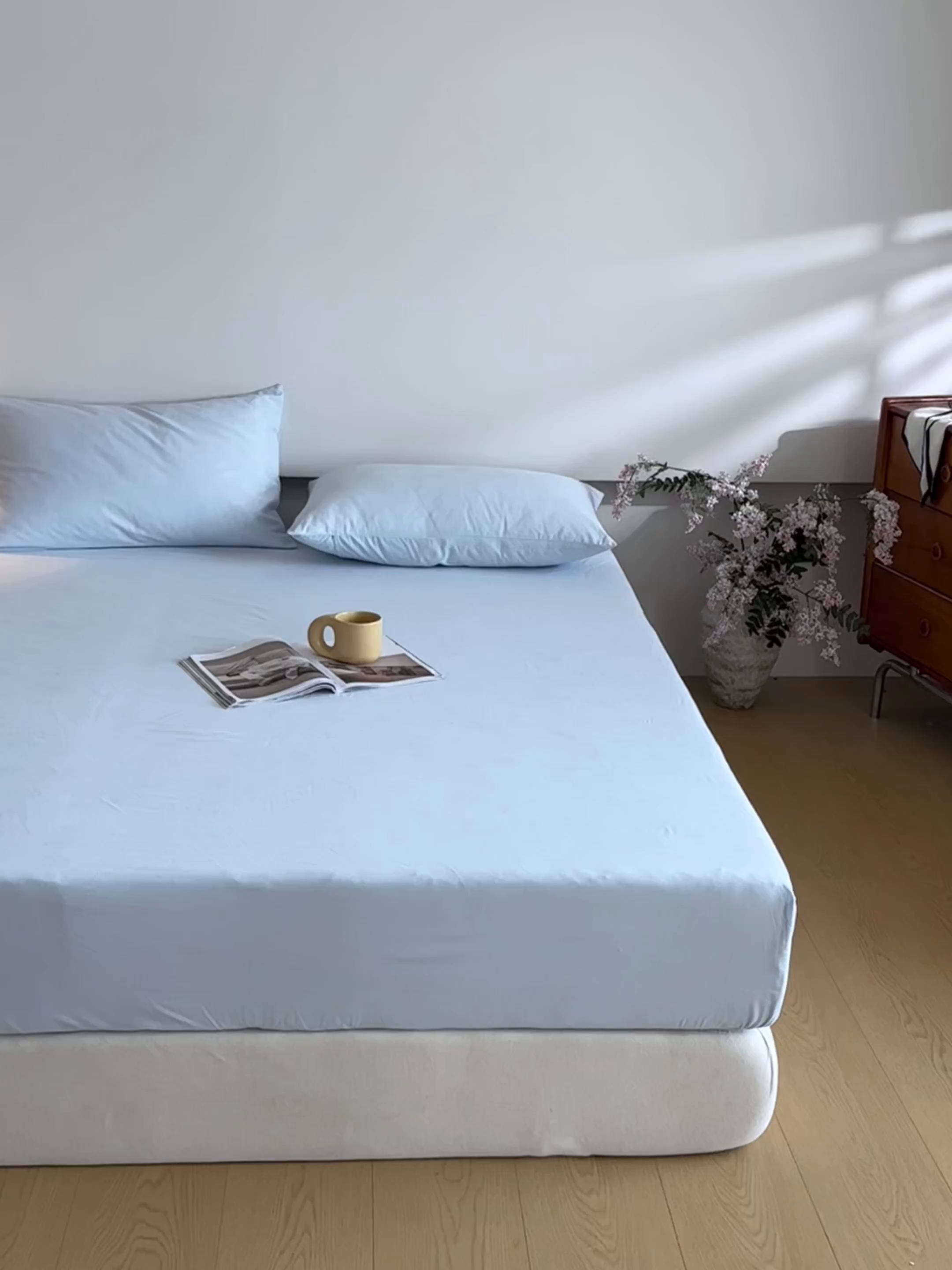 91家纺网 家纺一手货源 找家纺 （总）618家纺 2025新款全棉100支磨毛单品四件套系列-单床笠