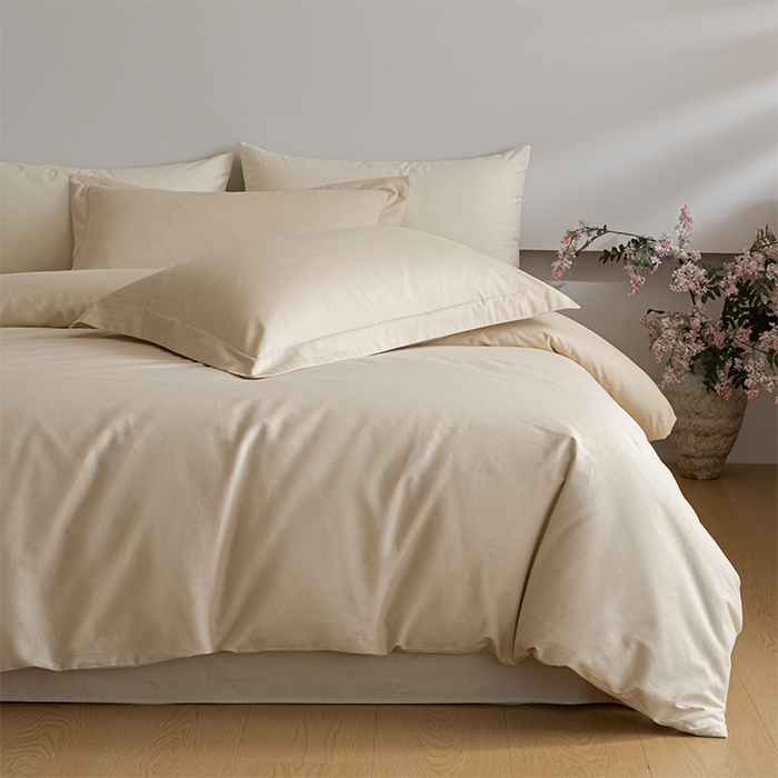 91家纺网 家纺一手货源 找家纺 618家纺 2025新款全棉100支磨毛单品四件套系列-单枕套 雪咖