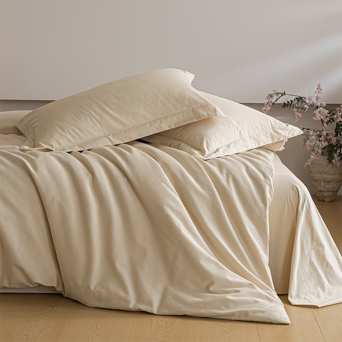 91家纺网 家纺一手货源 找家纺 618家纺 2025新款全棉100支磨毛单品四件套系列-单枕套 雪咖