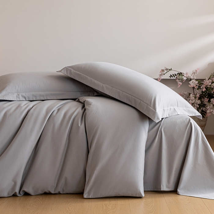 91家纺网 家纺一手货源 找家纺 618家纺 2025新款全棉100支磨毛单品四件套系列-单枕套 火山灰