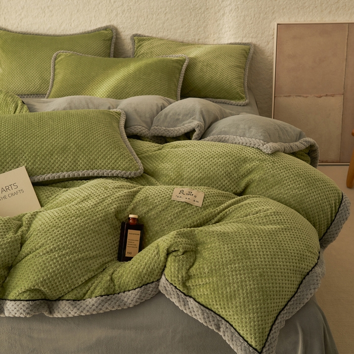 91家纺网 家纺一手货源 找家纺 （总）早晨家纺 2025新款尚流款牛奶绒提花-可拆卸冬被