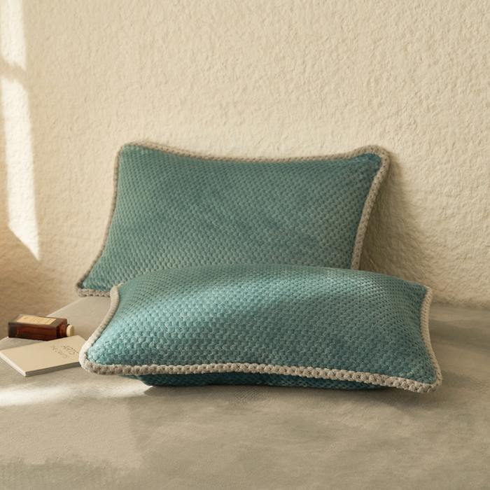 91家纺网 家纺一手货源 找家纺 早晨家纺 2025新款尚流款牛奶绒提花-可拆卸冬被 尚流-孔雀蓝