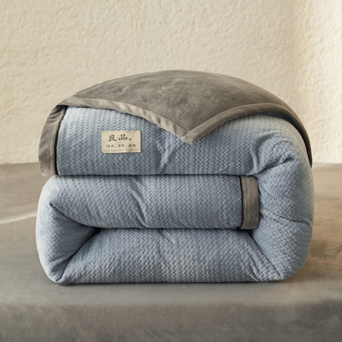 （总）早晨家纺 2025新款青沐款牛奶绒提花-可拆卸冬被