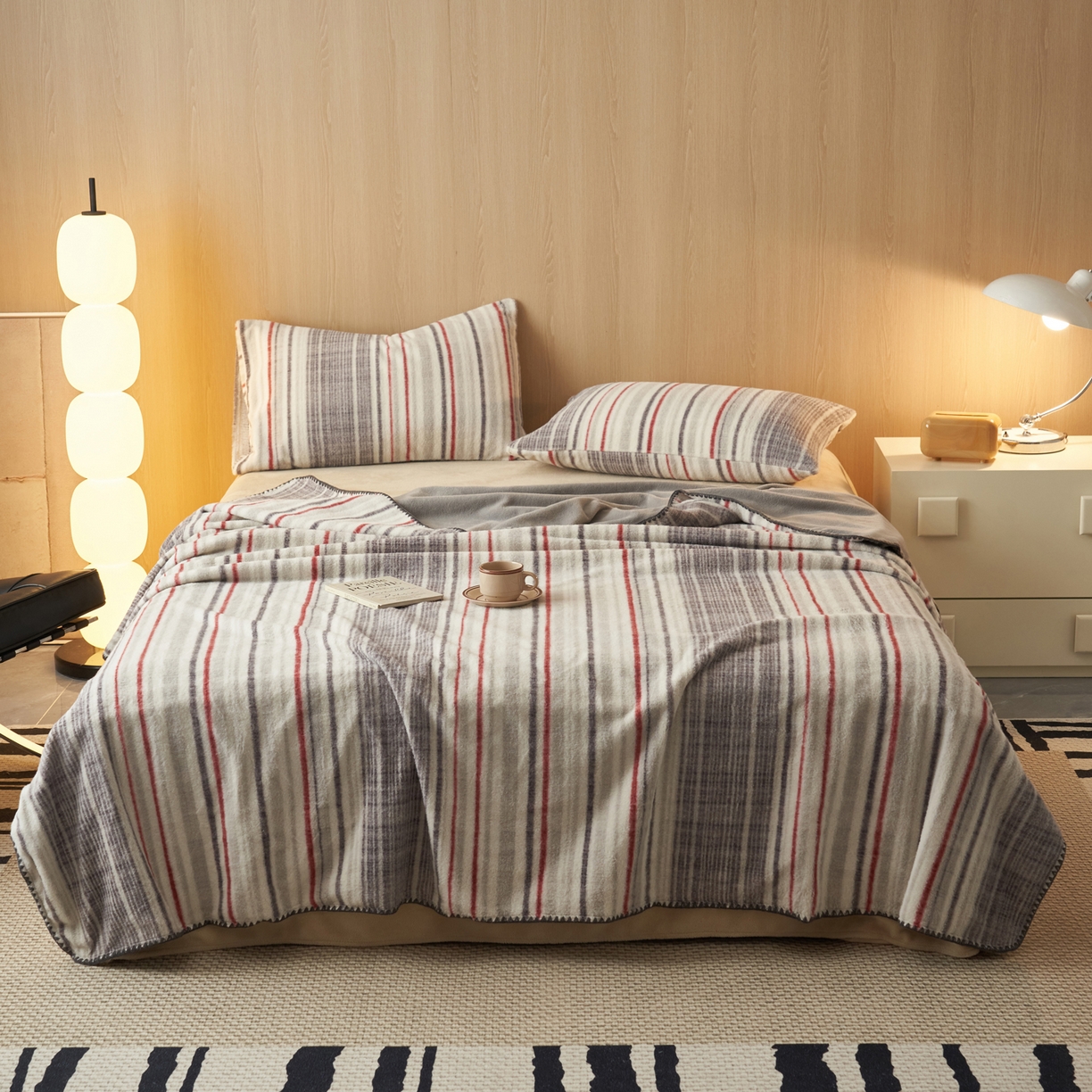 91家纺网 家纺一手货源 找家纺 早晨家纺 2025新款未末款仿羊绒牛奶绒毛毯 未末-彩纹