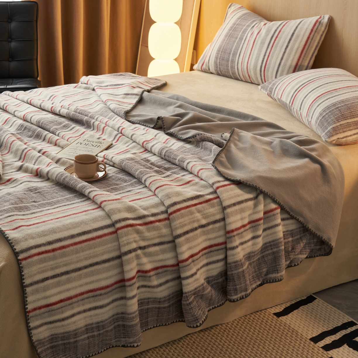 91家纺网 家纺一手货源 找家纺 早晨家纺 2025新款未末款仿羊绒牛奶绒毛毯 未末-彩纹