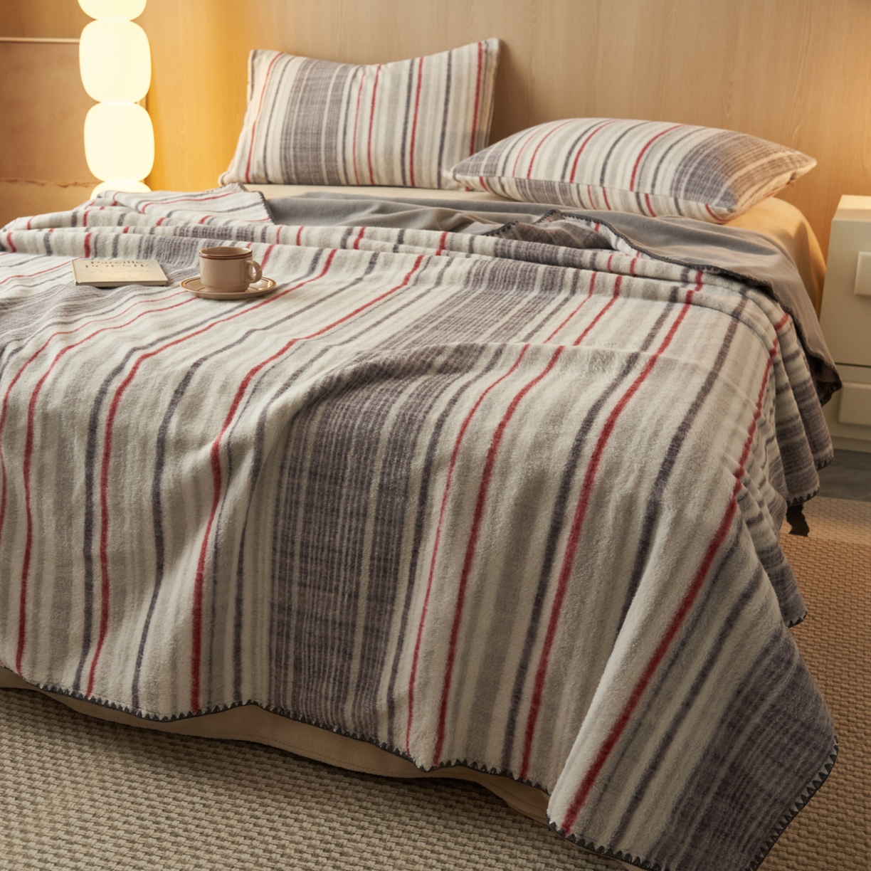 91家纺网 家纺一手货源 找家纺 早晨家纺 2025新款未末款仿羊绒牛奶绒毛毯 未末-彩纹