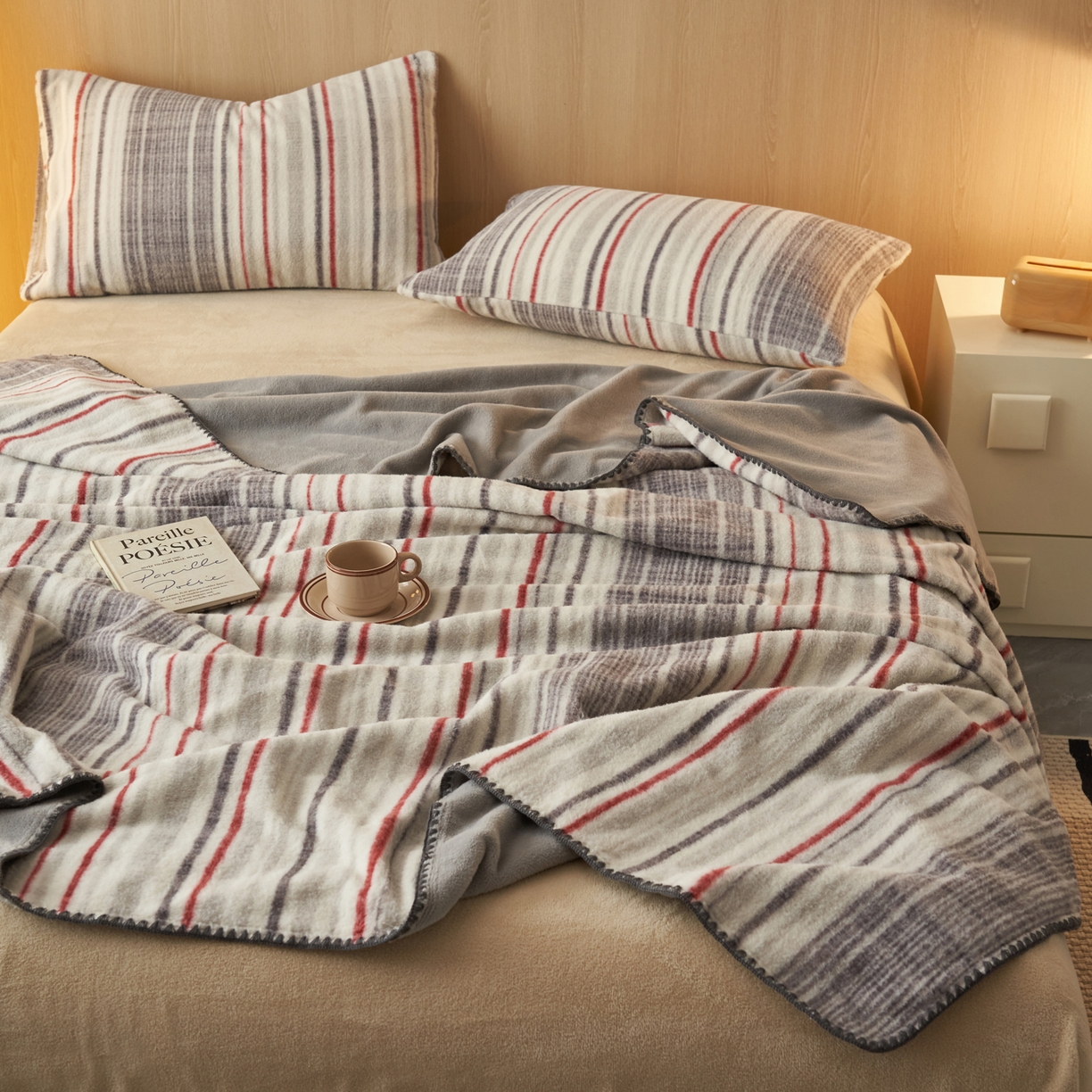 91家纺网 家纺一手货源 找家纺 早晨家纺 2025新款未末款仿羊绒牛奶绒毛毯 未末-彩纹