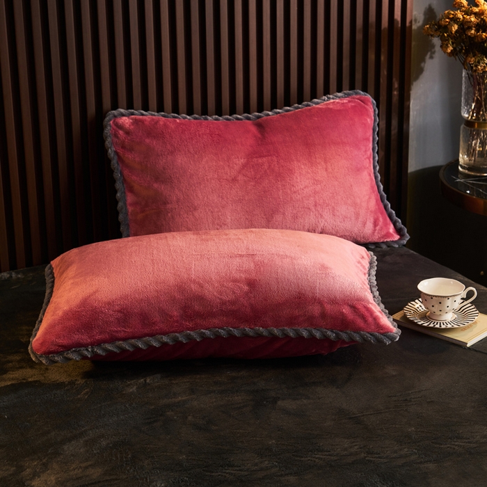 91家纺网 家纺一手货源 找家纺 早晨家纺 2025新款黑金牛奶绒纯色可拆洗冬被风格2 黑金-豆沙