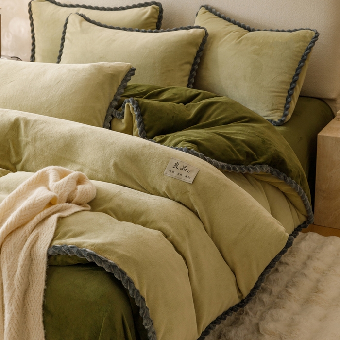 91家纺网 家纺一手货源 找家纺 （总）早晨家纺 2025新款双拼牛奶绒-单被套